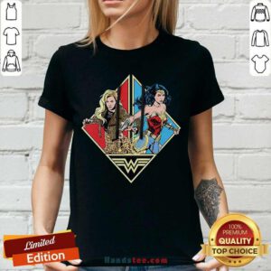 Nice Wonder Woman 1984 Cartoon V-neck - Design by handstee.com