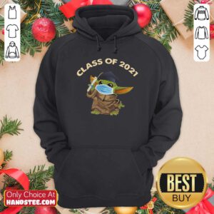 Official Baby Yoda Face Mask Class Of 2021 Hoodie - Design by handstee.com