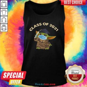 Official Baby Yoda Face Mask Class Of 2021 Tank Top - Design by handstee.com