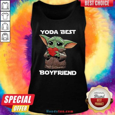 Official Baby Yoda Hug Heart Best Boyfriend Tank top - Design by handstee.com