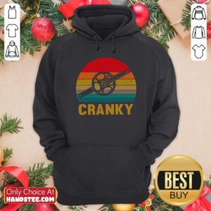 Official Bicycle Cranky Vintage Hoodie - Design by handstee.com