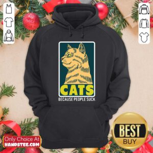 Official Cats Because People Suck Hoodie- Design by handstee.com