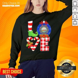 Elf Love Seal Of The State Of Hampshire 1776 Christmas Sweatshirt- Design By Handstee.com