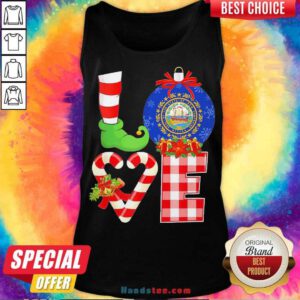 Elf Love Seal Of The State Of Hampshire 1776 Christmas Tank-Top- Design By Handstee.com