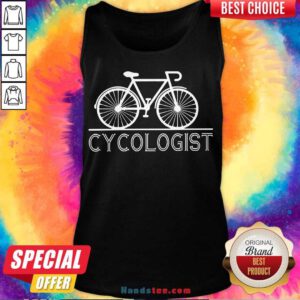 Hot The Bicycle Cycologist Tank-Top- Design By Handstee.com