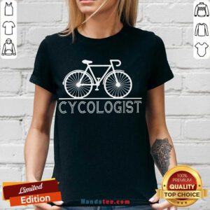 Hot The Bicycle Cycologist V-neck- Design By Handstee.com
