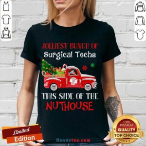Jolliest Bunch Of Surgical Techs This Side Of The Nuthouse V-neck- Design By Handstee.com