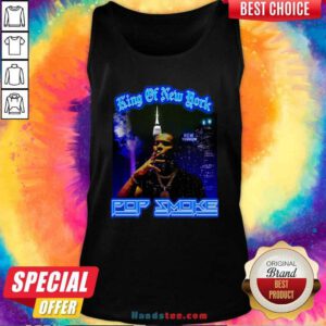 Official King Of New York Pop Smoke Black Tank Top - Design by handstee.com