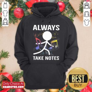 Official Music Always Take Notes Hoodie - Design by handstee.com