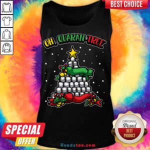 Oh Quaran-Tree Christmas Gift Idea Tank-Top- Design By Handstee.com