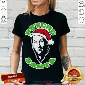 Psycho Santa Christmas V-neck- Design By Handstee.com