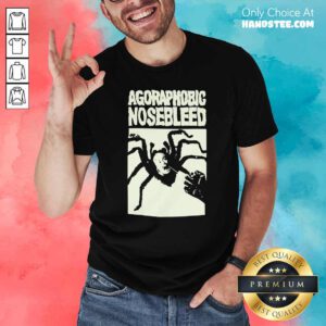 Original Agoraphobic Nosebleed Spider Shirt- Design by handstee.com