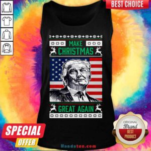 Family Matching Christmas Pajamas Donald Trump Xmas Tank-Top- Design By Handstee.com