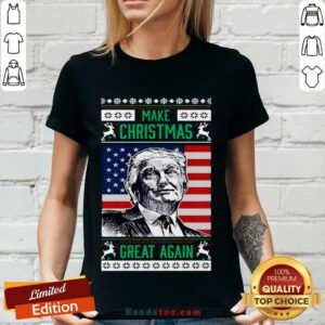 Family Matching Christmas Pajamas Donald Trump Xmas V-neck- Design By Handstee.com