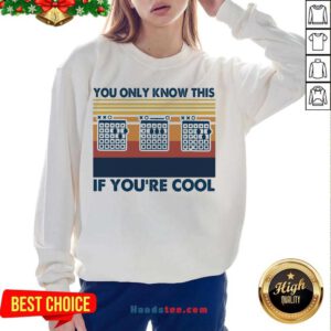 Guitar You Only Know This If You’re Cool Vintage Retro Sweatshirt- Design By Handstee.com