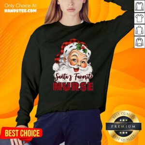 Santa’s Claus Favorite Nurse Christmas 2020 Sweatshirt- Design By Handstee.com