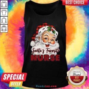 Santa’s Claus Favorite Nurse Christmas 2020 Tank-Top- Design By Handstee.com