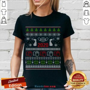 Ugly Christmas Sweater 2020 Toilet Paper Pandemic Funny Xmas Gifts V-neck Design By Handstee.com