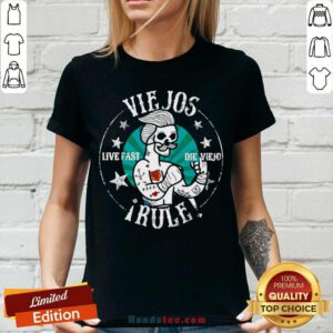 Original Viejos Live Fast Die Viejo Rule V-neck- Design by handstee.com