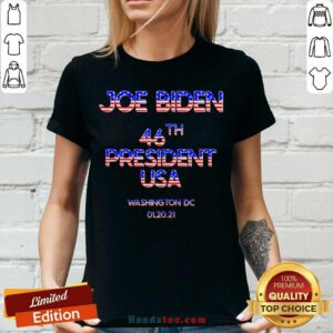 46th President Joe Biden Inauguration Day Commemorative Washington DC 01-20-21 V-neck- Design By Handstee.com