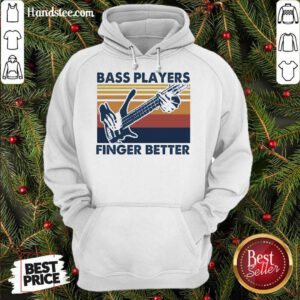 Bass Players Finger Better Vintage Retro Hoodie- Design By Handstee.com