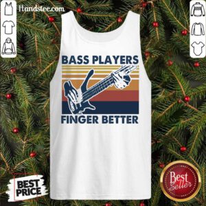 Bass Players Finger Better Vintage Retro Tank-Top- Design By Handstee.com