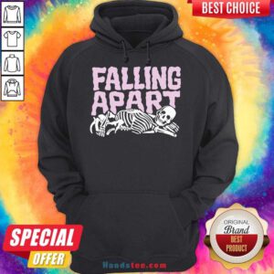Falling Apart Skeleton Hoodie- Design By Handstee.com