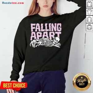Falling Apart Skeleton Sweatshirt- Design By Handstee.com