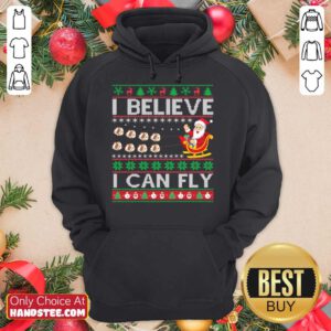 I Believe I Can Fly Christmas Gift Hoodie- Design By Handstee.com