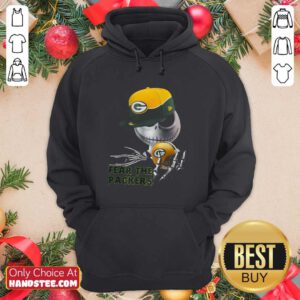Jack Skellington Fear The Green Bay Packers Hoodie- Design By Handstee.com