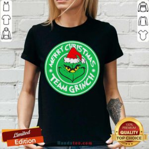 Merry Christmas Team Grinch V-neck- Design By Handstee.com