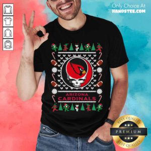 Arizona Cardinals Grateful Dead Ugly Christmas Shirt- Design By Handstee.com