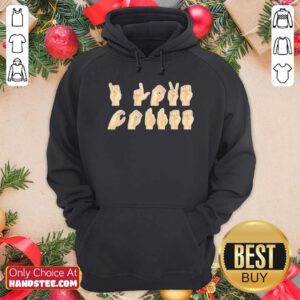 Premium ASL I Love Coffee Caffeine American Sign Language Hoodie - Design by handstee.com