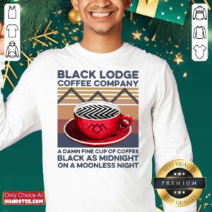 Black Lodge Coffee Company A Damn Fine Cup Of Coffee Black As Midnight Vintage Sweatshirt- Design By Handstee.com