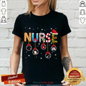 Christmas Nurse Nursing Gift V-neck- Design By Handstee.com