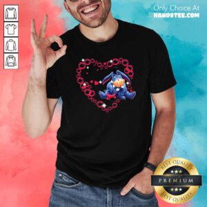 Premium Eeyore Heart Valentine Day Shirt - Design by handstee.com