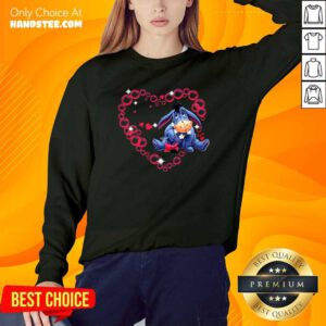 Premium Eeyore Heart Valentine Day Sweatshirt - Design by handstee.com