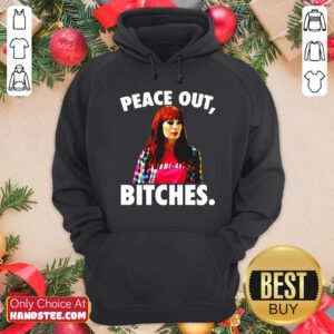 Premium Felicia Day Peace Out Bitches Hoodie - Design by handstee.com