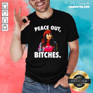 Premium Felicia Day Peace Out Bitches Shirt - Design by handstee.com