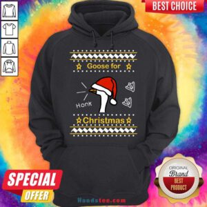 Goose Ugly Christmas Hoodie- Design By Handstee.com