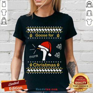 Goose Ugly Christmas V-neck- Design By Handstee.com