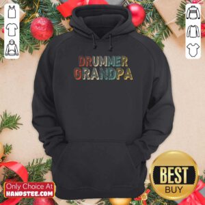 Premium Grandpa Drum Set Drumsticks Vintage Hoodie - Design by handstee.com