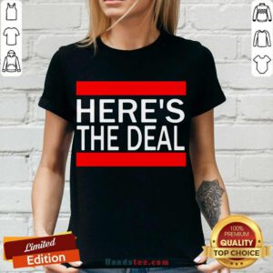 Here’s The Deal Words From A Crazy Debate With Joe Biden V-neck- Design By Handstee.com