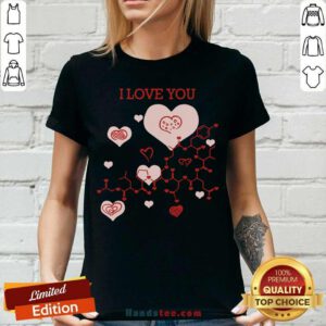 Premium I Love You Oxytocin Hormone V-neck- Design by handstee.com