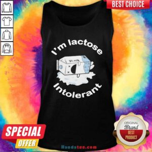 Premium I’m Lactose Intolerant Milk Tank Top- Design by handstee.com