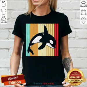 Premium Orca Killer Whale Killer Whale Vintage V-neck - Design by handstee.com