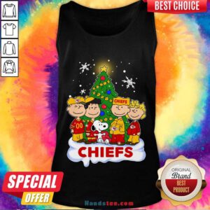 Snoopy The Peanuts Kansas City Chiefs Christmas Tank-Top- Design By Handstee.com