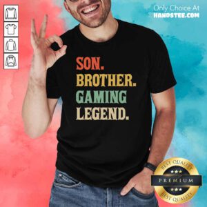 Premium Son Brother Gaming Legend Vintage Teenage Boys 8 12 Year Old Shirt- Design by handstee.com