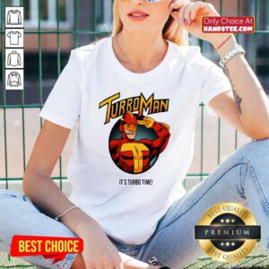 Premium Turbo Man Its Turbo Time V-neck - Design by handstee.com