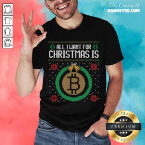 Ugly Sweater Christmas Bitcoin Shirt- Design By Handstee.com